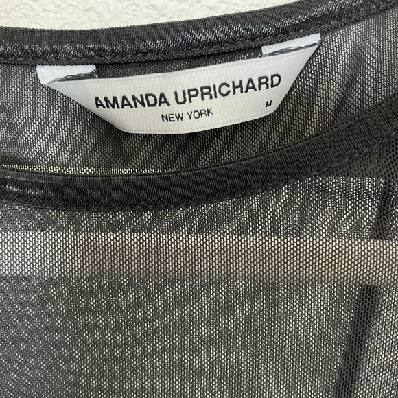 NWOT Amanda Prichard Black Mesh Overlay Mini Dress (Size M) - Picture 8 of 8